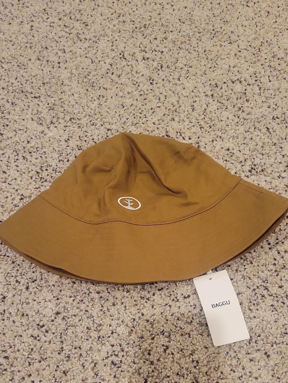 Baggu NWT Bucket Hat Tan Brown Tamarind Organic Cotton One Size